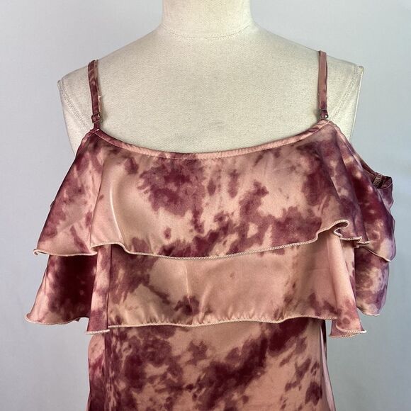 Mimi Chica Pink Tie Dye Ruffle Neck Mini - Picture 3 of 14